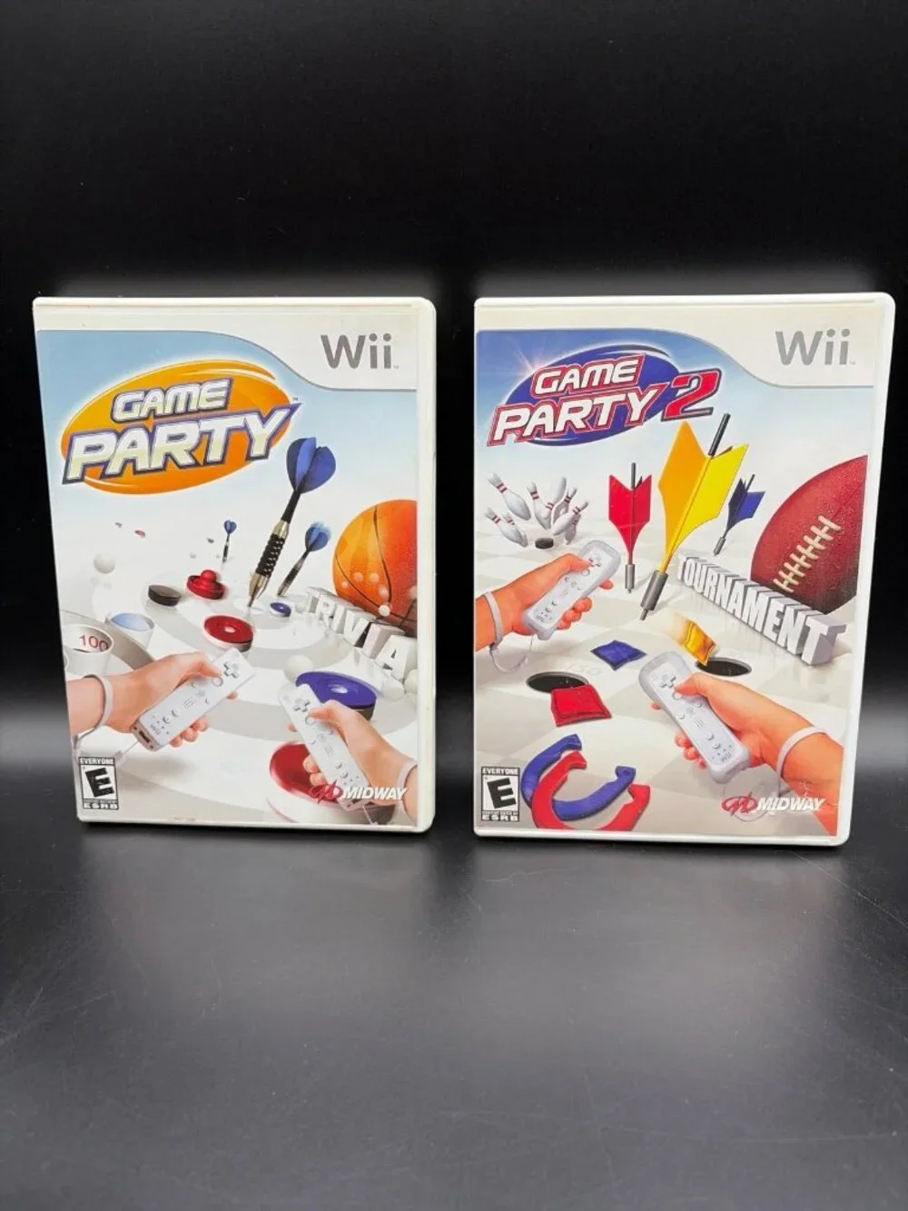 Game Party & Game Party 2 Nintendo Wii Complete CIB W/ Manual Tested